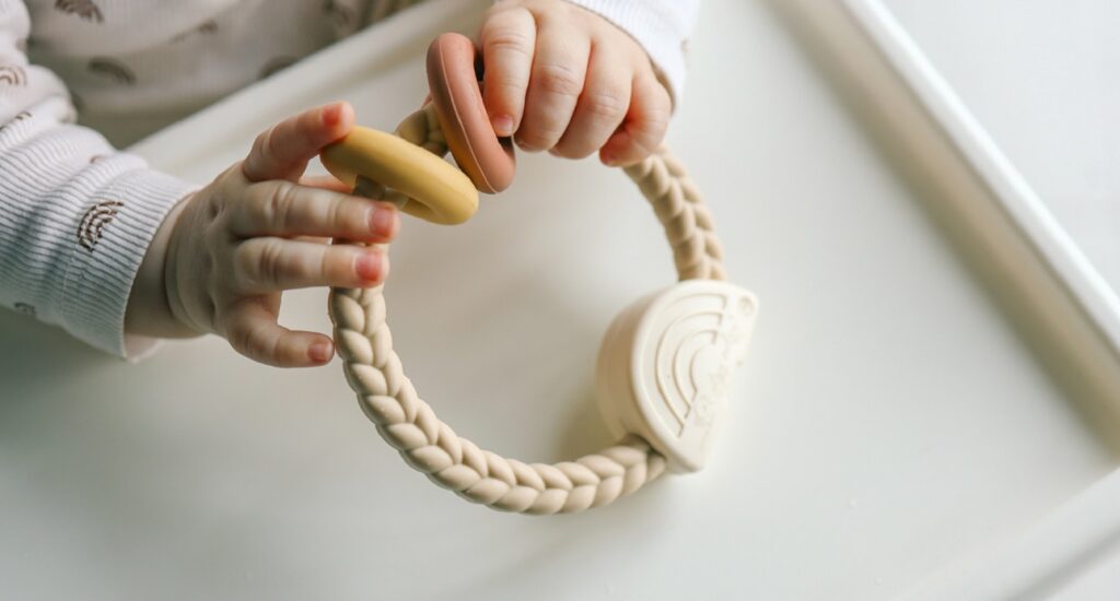 silicone baby teether safe material